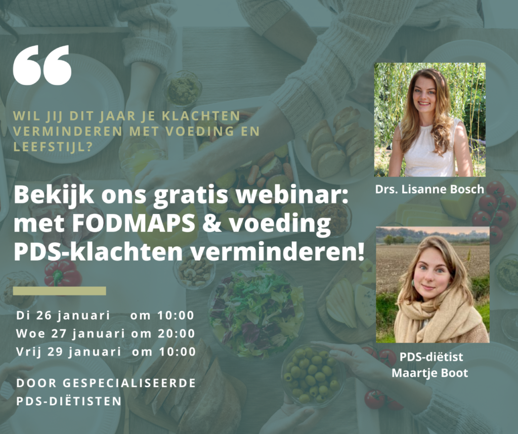 PDSB FODMAPs en voeding webinar